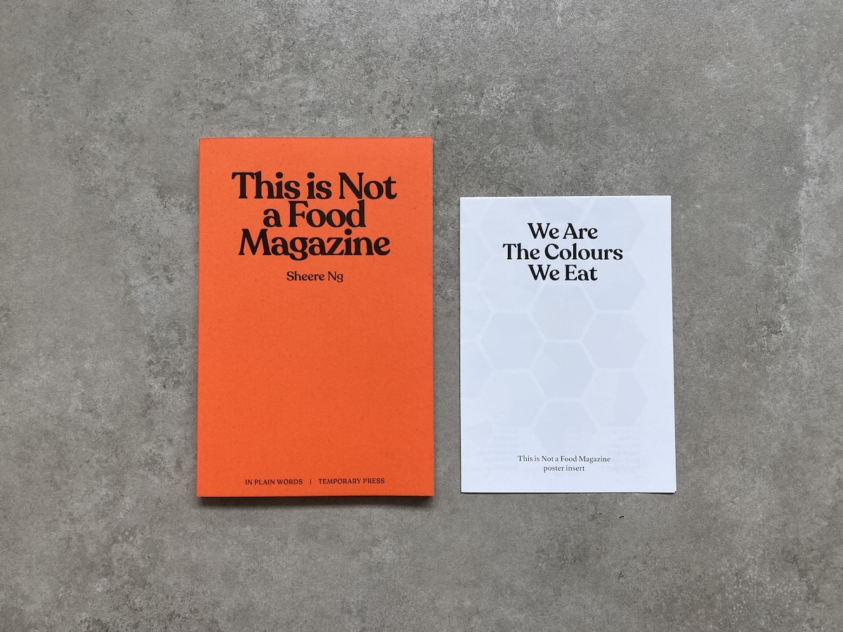 Cover of This Is Not a Food Magazine with poster